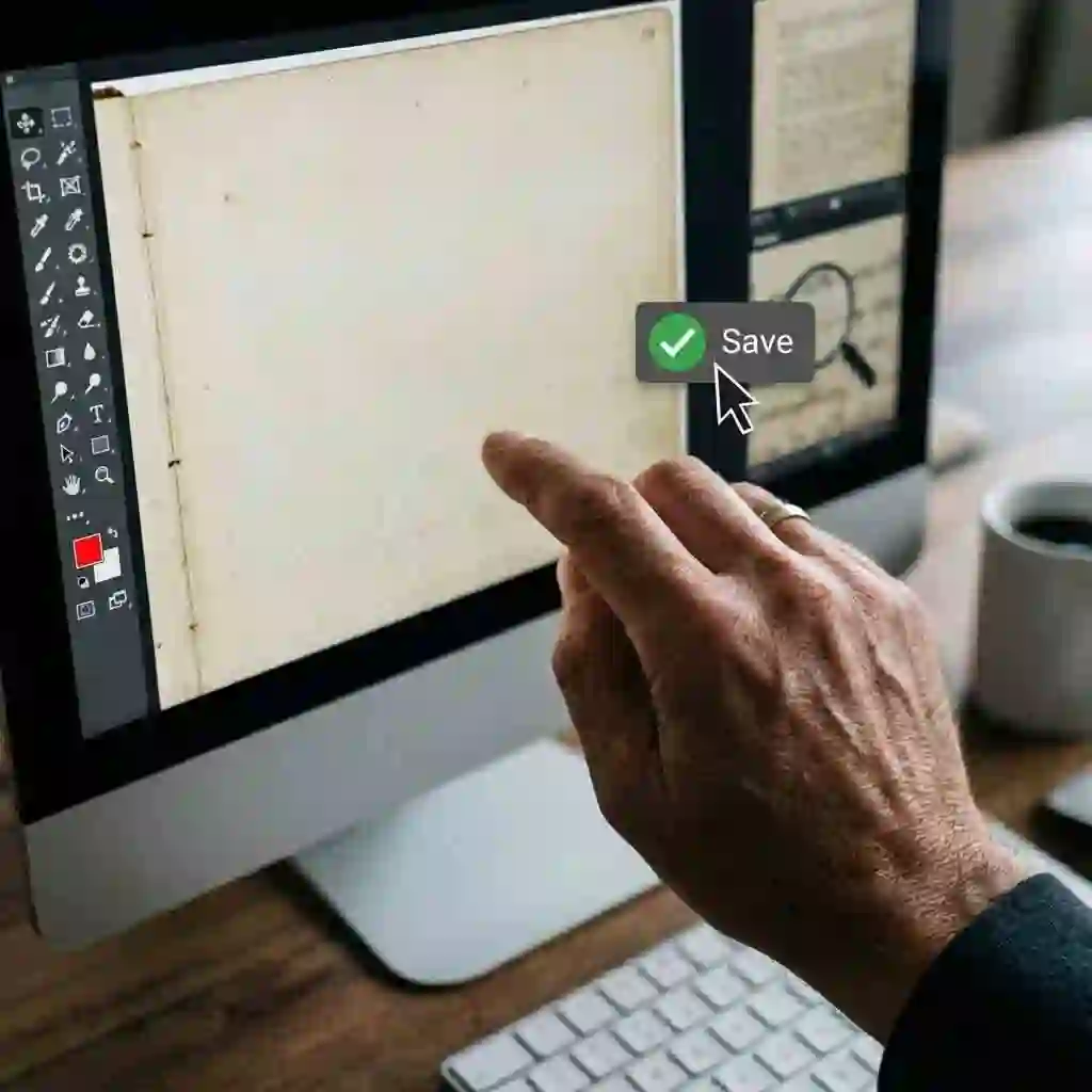 Final adjustments after AI erasure with minor touch-ups; showcasing how an app to remove text from image delivers polished results by iterating selections and refining edge transitions.