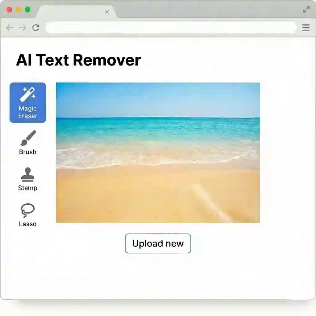Result after AI processing in Canva where canva remove text from image has reconstructed the background seamlessly, removing captions or watermarks as if they were never present in the original photo.