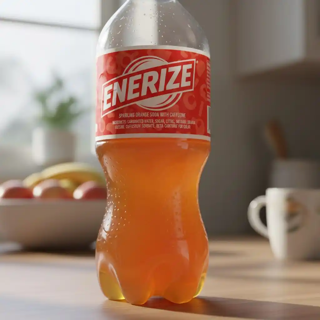 Packaging before remove text from image; printed label text obscures product branding.